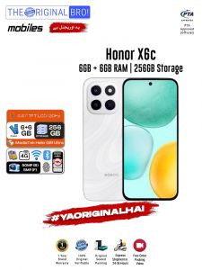 Honor X6c - 6GB RAM - 256GB Storage - Easy Monthly Installments - PTA Approved - 1 Year Official Warranty - The Original Bro Mobiles - TOB70